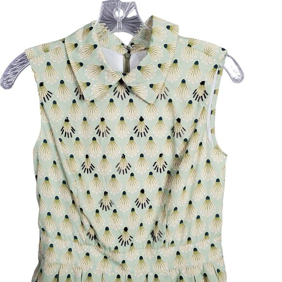 Zappelle eShakti NWOT Size S 6 Dress Fit Flare Sleeveless Crepe Garden Party - Picture 3 of 15